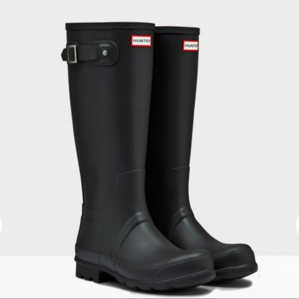 Hunter Black Men's Tall Rain & Snow Boots